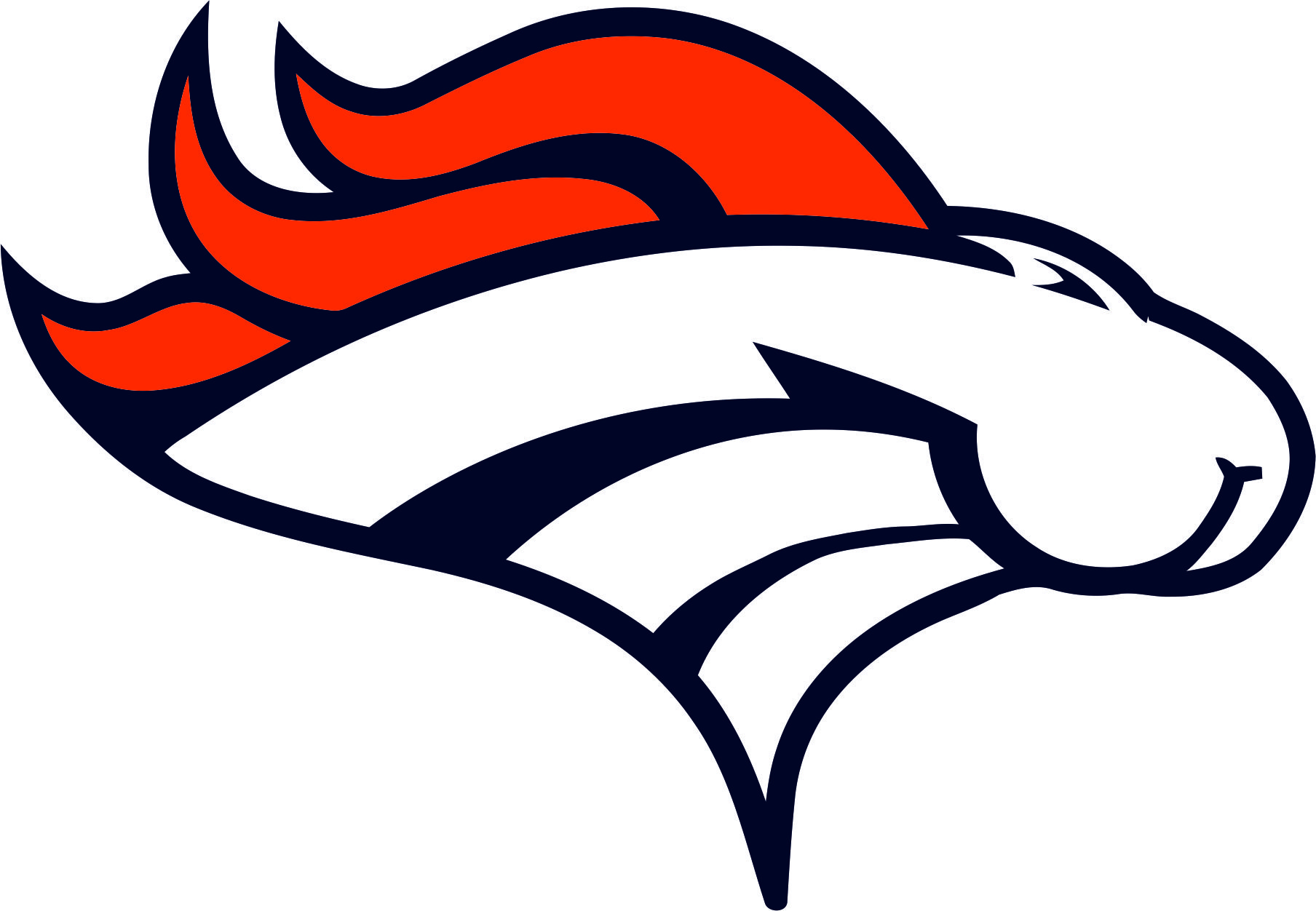 Denver Broncos Butts Logo fabric transfer